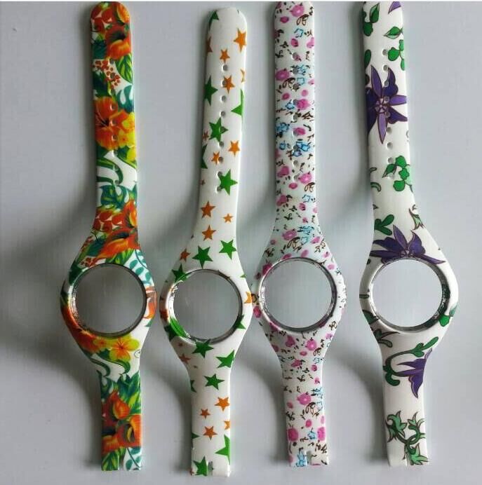 手表带水转印 硅胶水转印 硅胶印花 彩色印刷