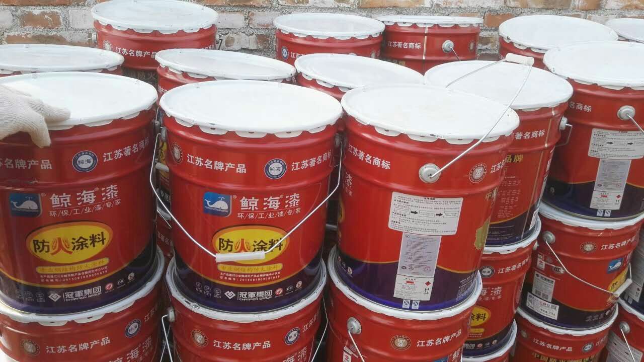 厂价直销 专业钢结构防火涂料20kg/桶 室内超薄型(白色)
