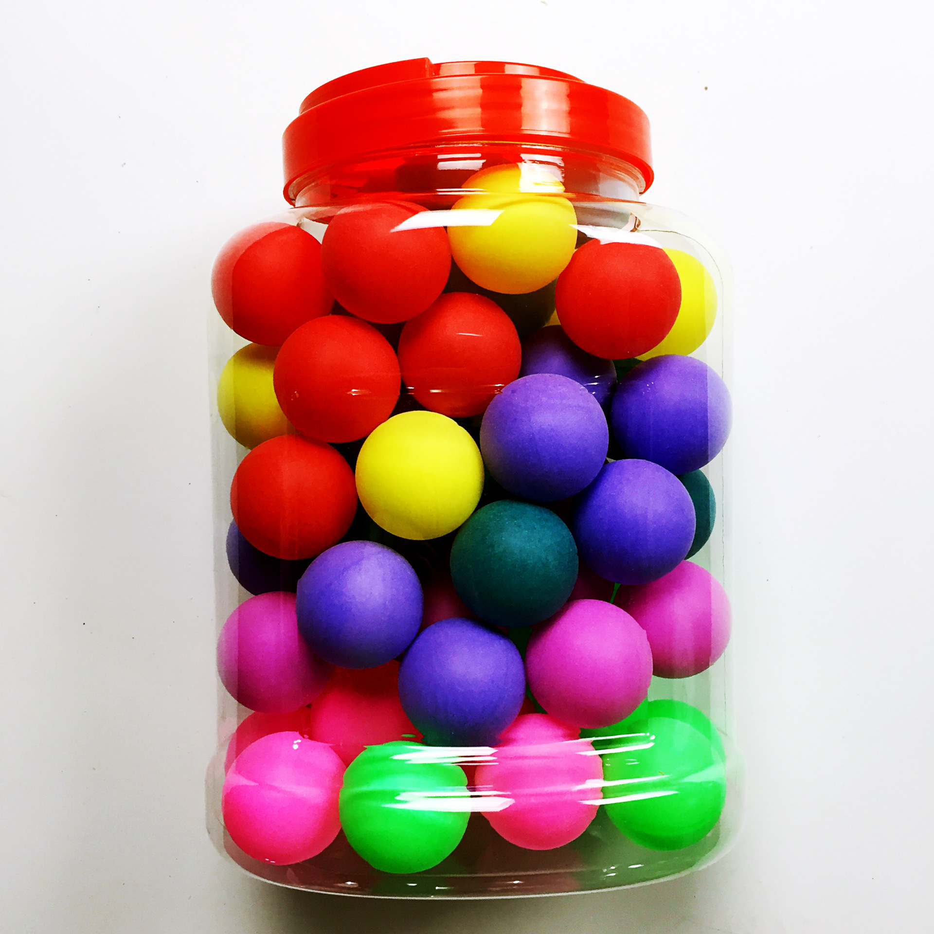 工厂直销威林顿彩色无缝40mm大乒乓球60个装塑料玩具球