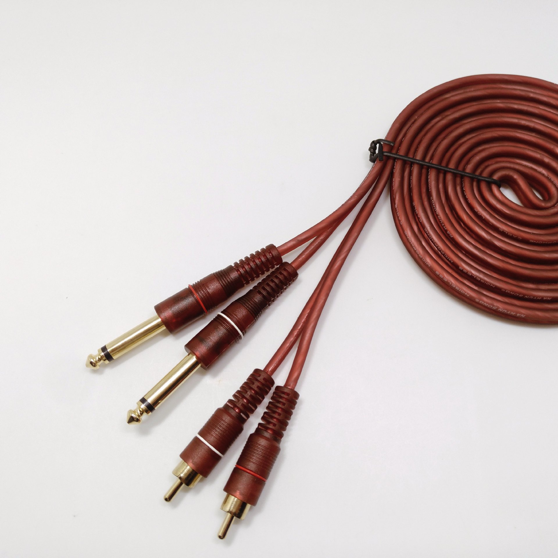 tv205rca音频线_纳玄 6.5rca音频线 双6.35转双 2对2莲花音频 - 阿里