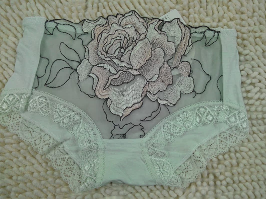 爆款玫瑰绣花 性感女式内裤 玫瑰花内裤批发 女士内裤