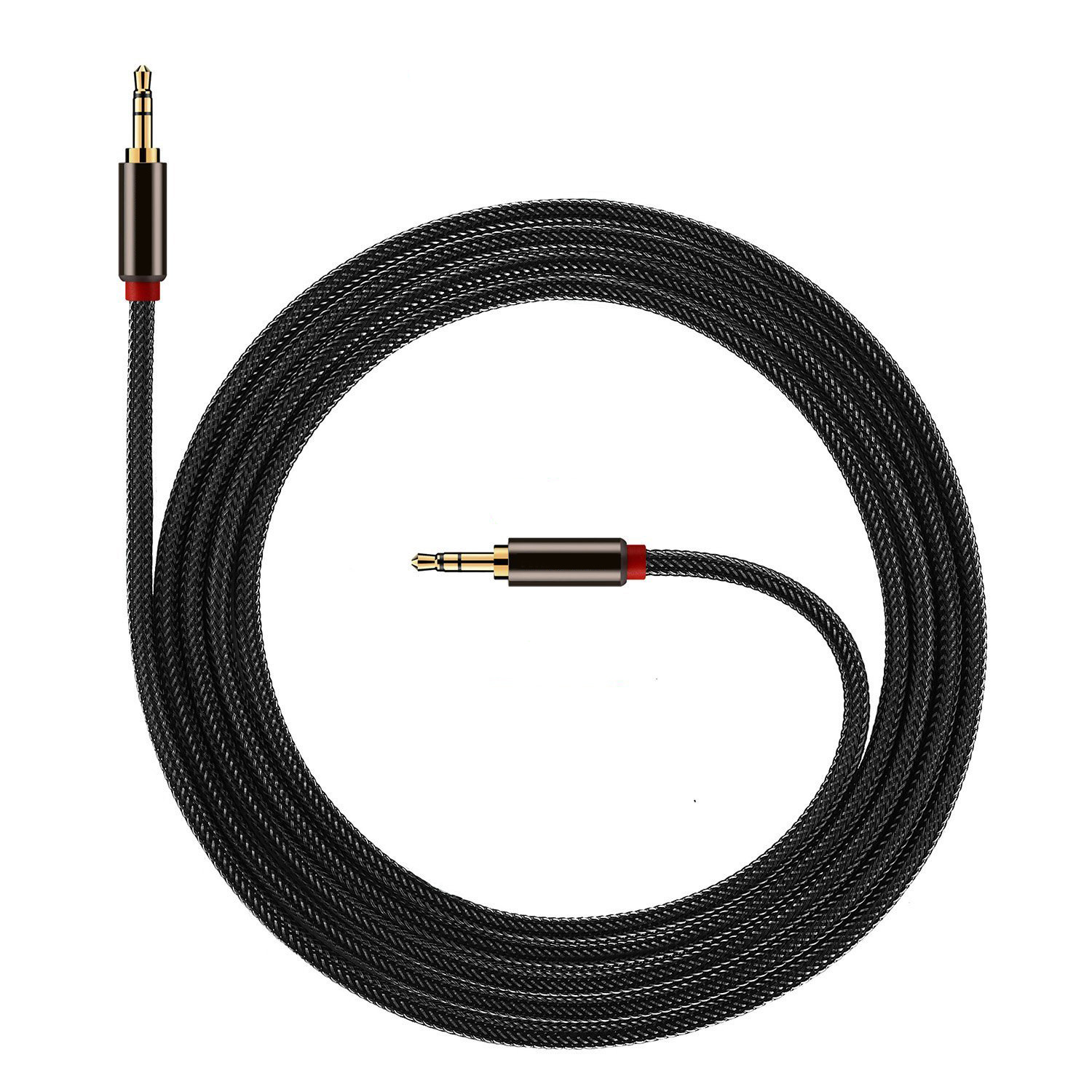 爆款 编织3.5音频线 公对公aux汽车车载线3.5mm音频线 批发