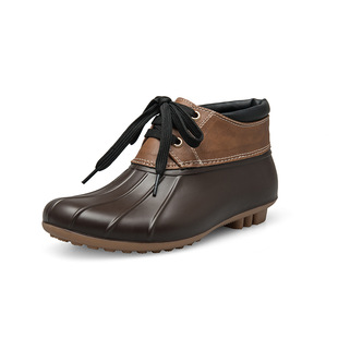 2018tongpu新款跨境鸭掌鞋外贸日单舒适女式日韩低筒水鞋雨鞋