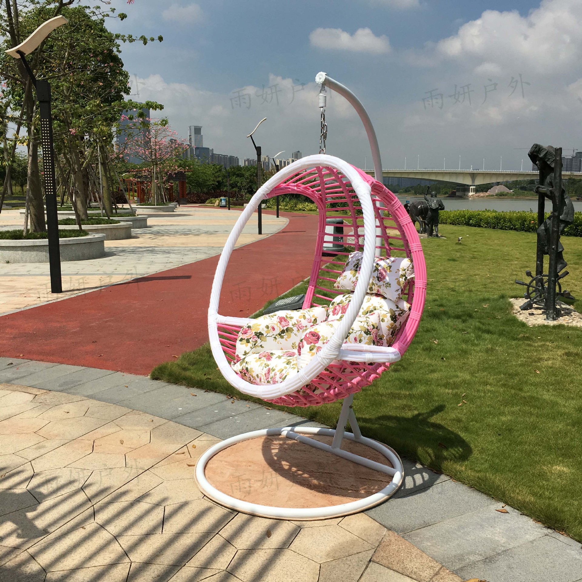 荐 藤椅吊篮室内户外阳台秋千吊椅 成人鸟巢单双人摇椅摇篮