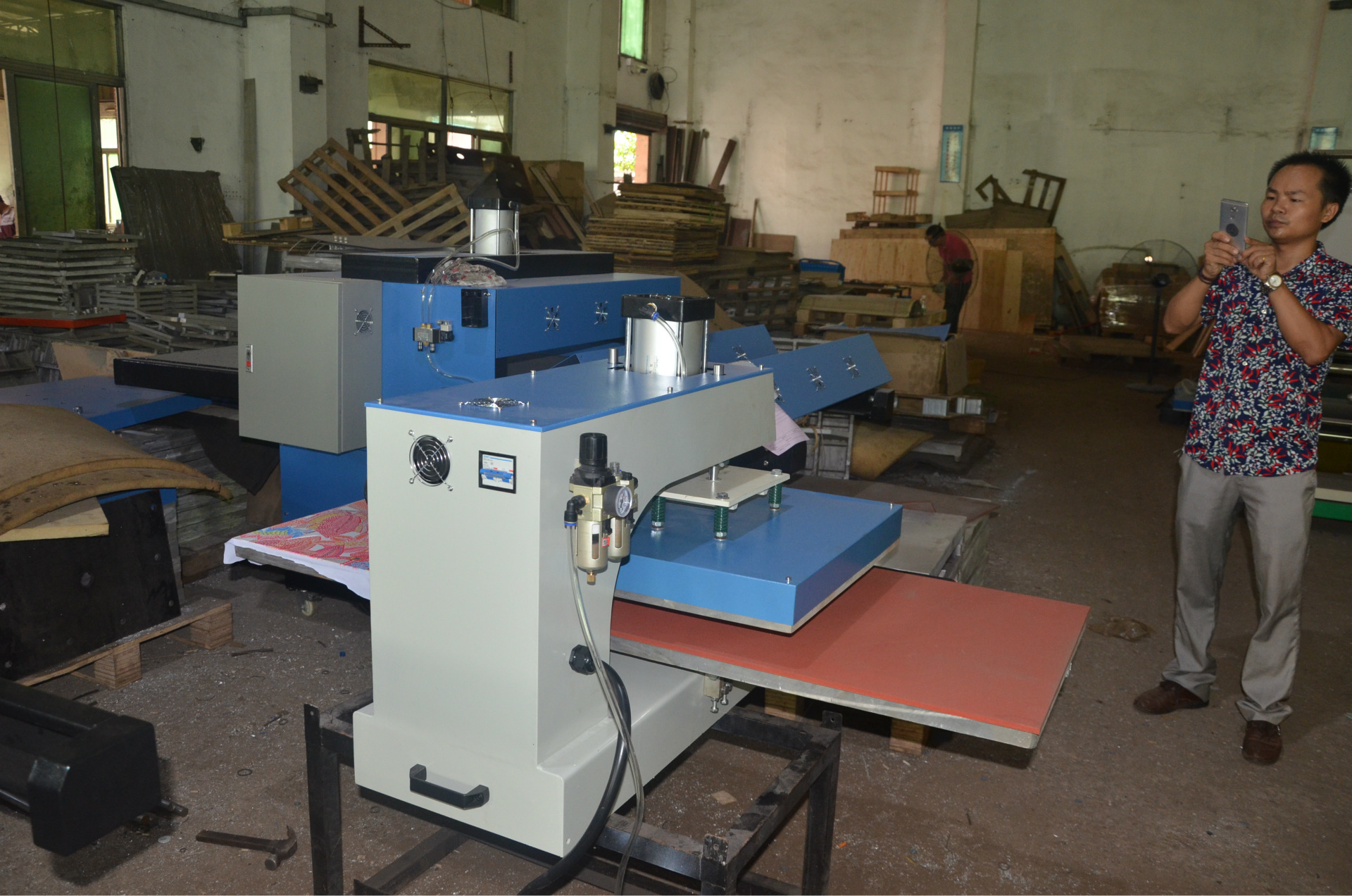 产地货源全自动双工位烫钻机气动烫珠机40*50 服装鞋面烫钻机