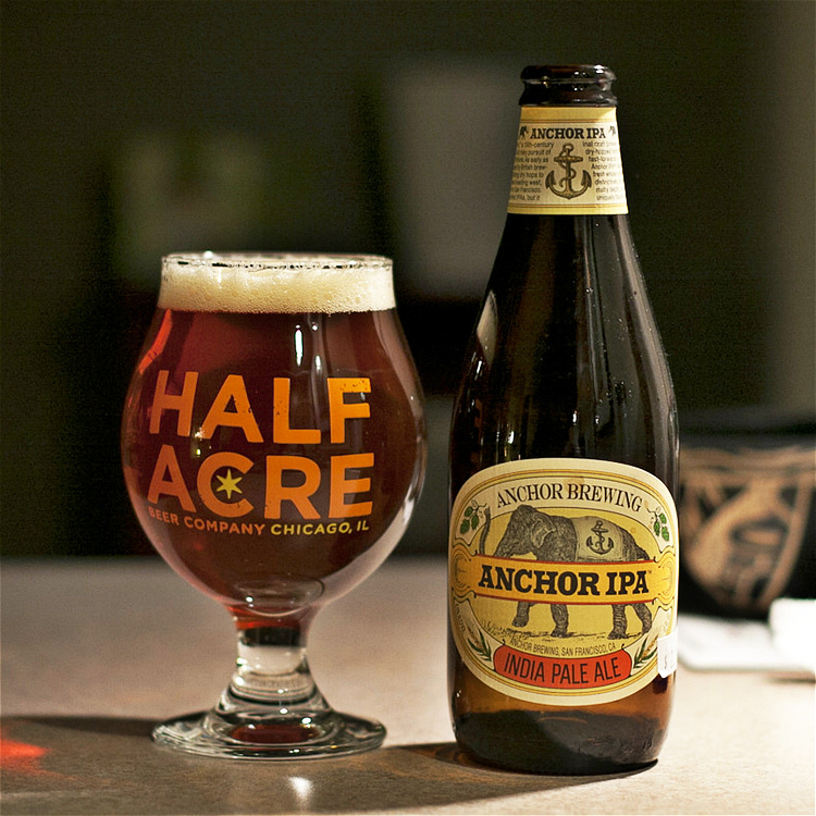 美国进口啤酒 anchor铁锚印度淡色ipa啤酒355ml*24瓶 精酿啤酒