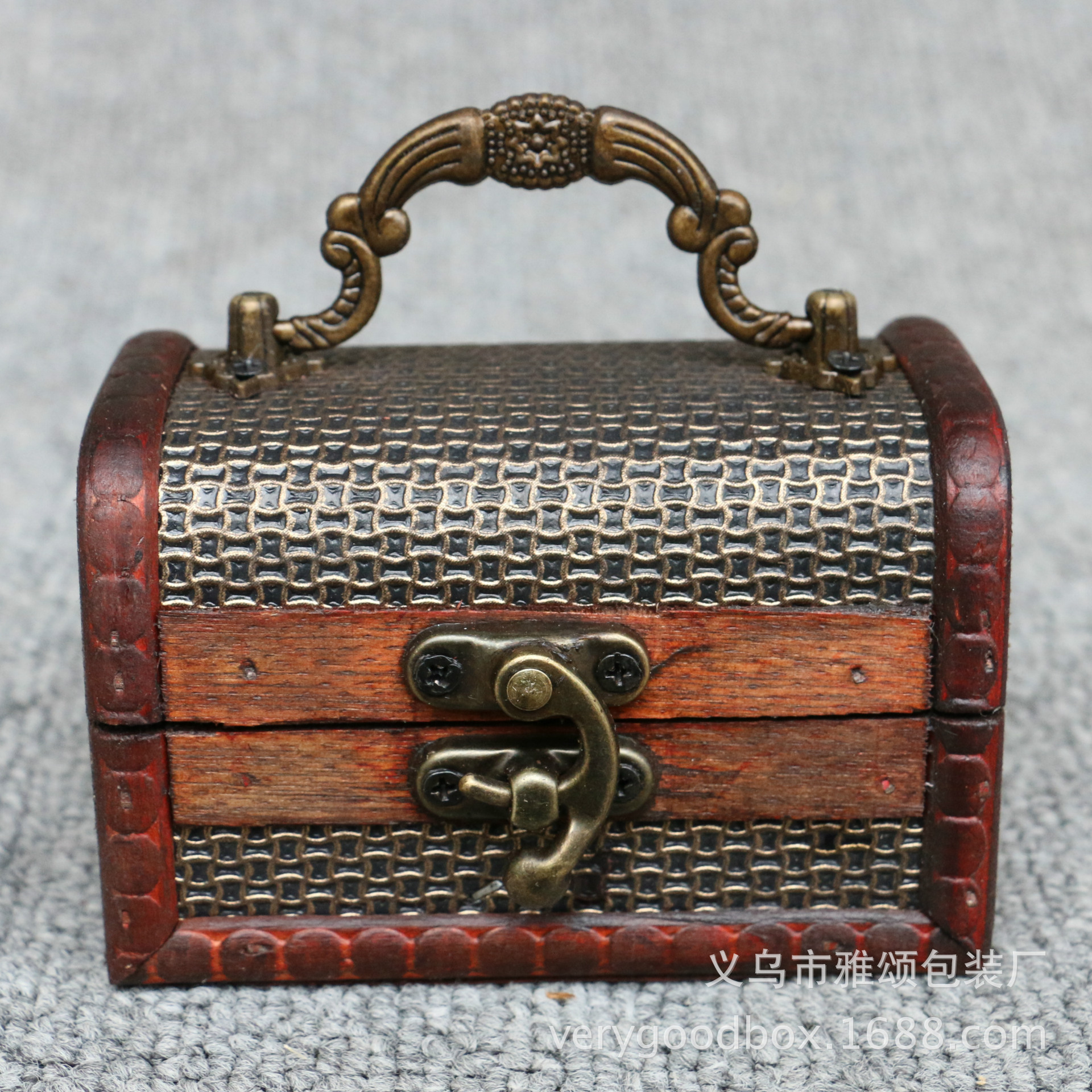 木质木箱子古典 欧式创意收纳盒仿古百宝箱