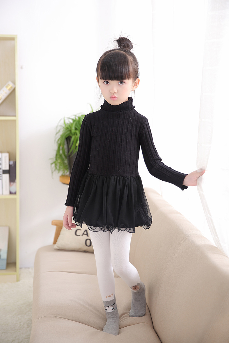 春秋儿童连裤袜 纯棉女童卡通丝袜 宝宝可爱猫咪打底袜子厂家批发