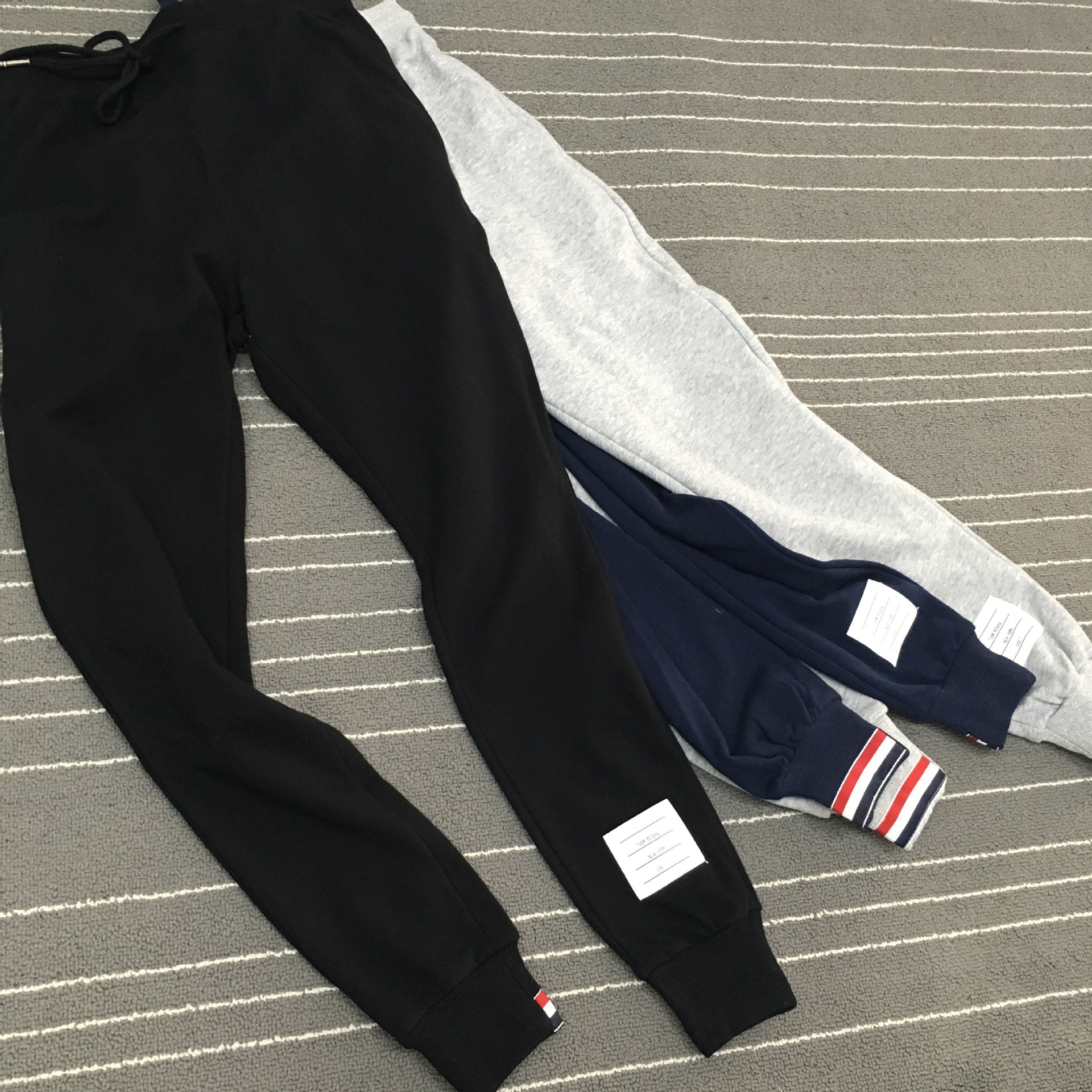 tb李易峰同款卫裤春秋薄款毛圈休闲百搭卫