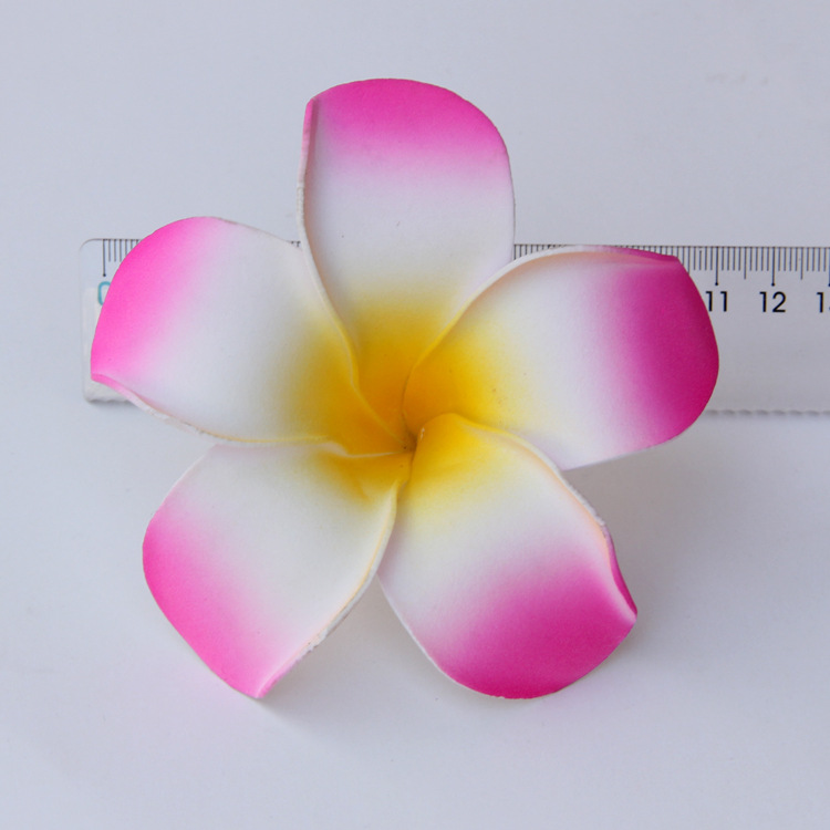 11厘米真发夹韩版头饰 沙滩度假夏威夷花头花小饰品diy批发