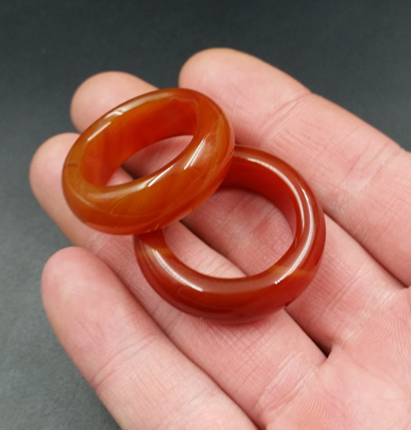 天然玉石a货冰种红玛瑙戒指批发超大号玛瑙戒指玉石戒指指环批发