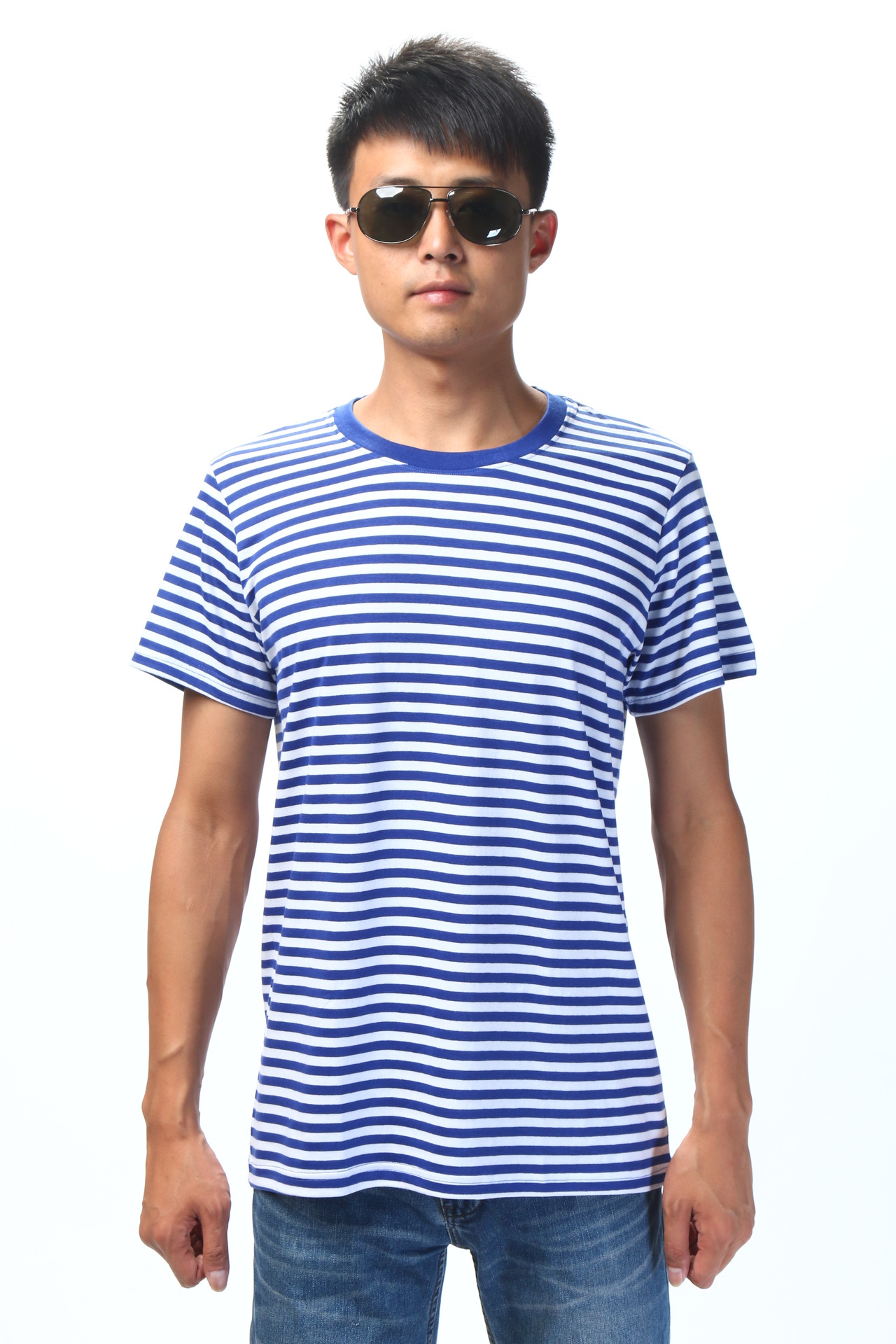 夏季海魂衫短袖t恤男青春纪念水手服儿童圆领海洋体能服logo定制