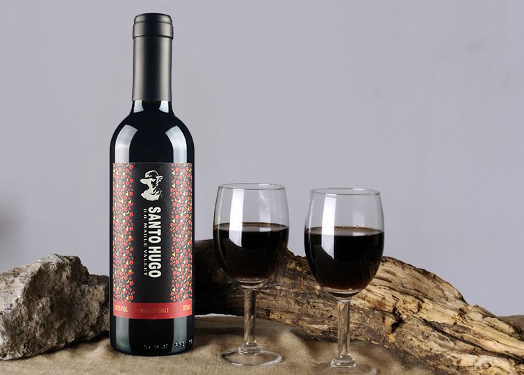 智利进口红酒 红牌小瓶红酒187ml*1 原瓶原装进口 美乐干红葡萄酒