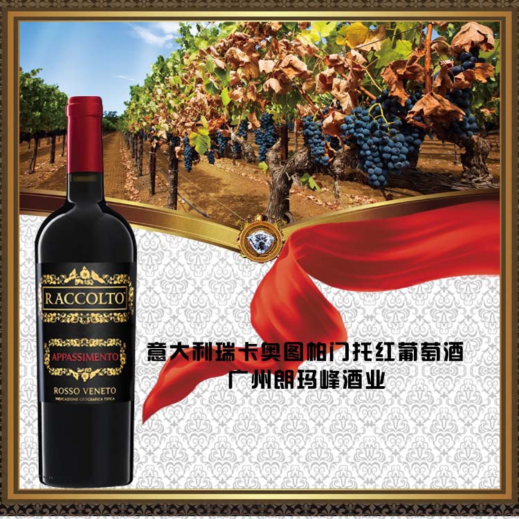 意大利瑞卡奥图帕门托红葡萄酒
