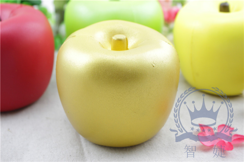 供应信息 塑料,树脂工艺品 慢回弹squishy仿真苹果水果模型假道具写生