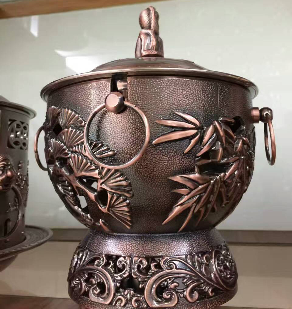 【莲花炉】液体古典酒精炉环保油炉 自助小火锅 古典复古酒精炉