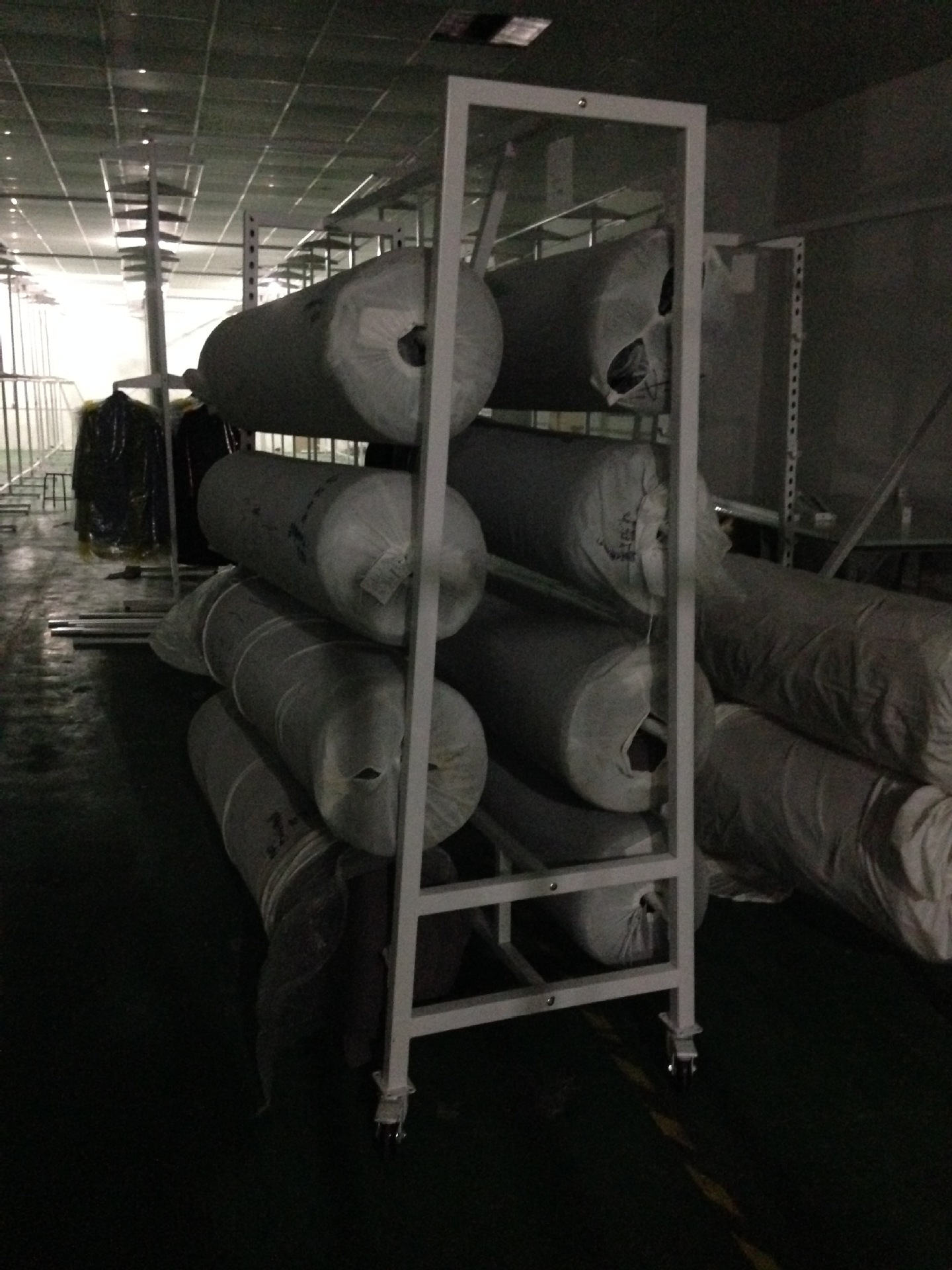 布料架订制 服装厂布店纺织毛坯布料重型卷布存放架布艺展示货架