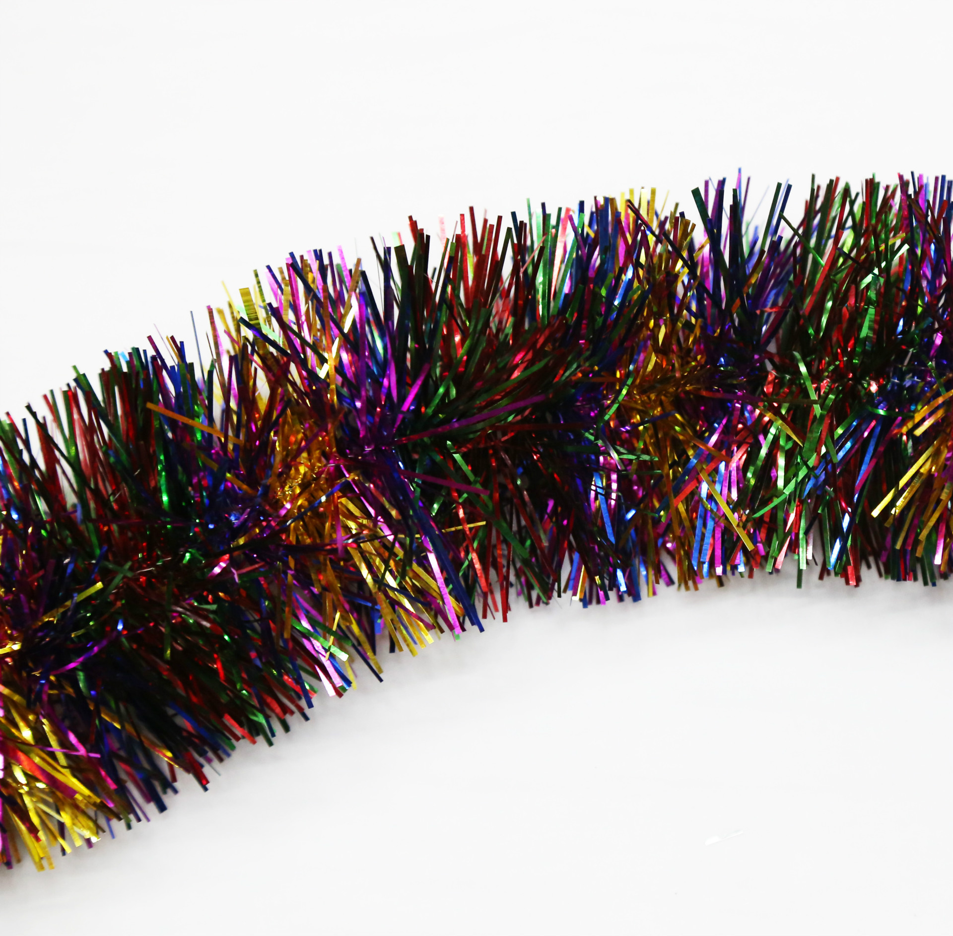 厂家批发 圣诞毛条彩条拉花彩带茜草 圣诞装饰用品