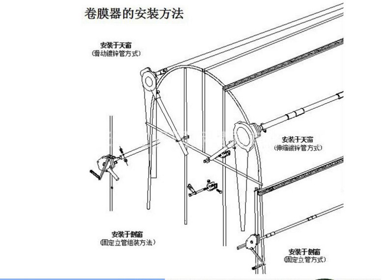 2016韩式大棚卷膜器大棚卷帘机手动摇膜器侧卷顶卷