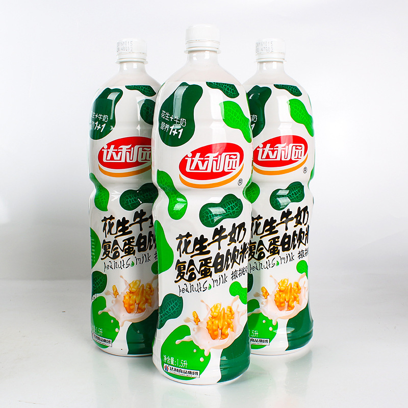 达利园 花生牛奶 复合蛋白饮料 原味 核桃味 1.5l6瓶.