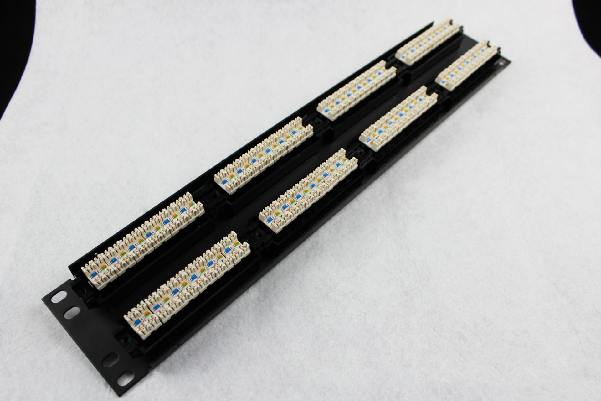 优质48口六类网络模块化配线架 cat6 快捷式网络配线架 可oem贴牌