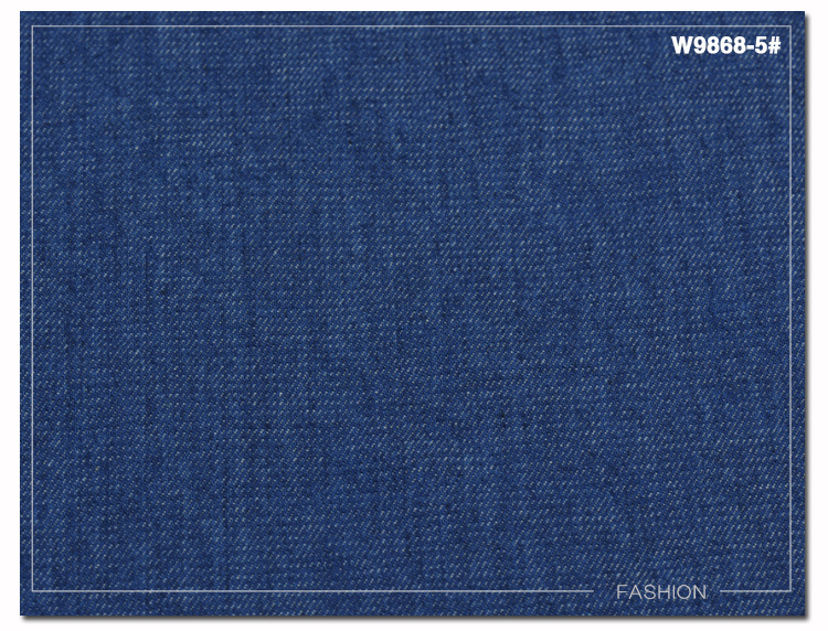 6oz斜纹水洗牛仔布料 厂家直销薄料涤棉牛仔布 提供色卡w9868