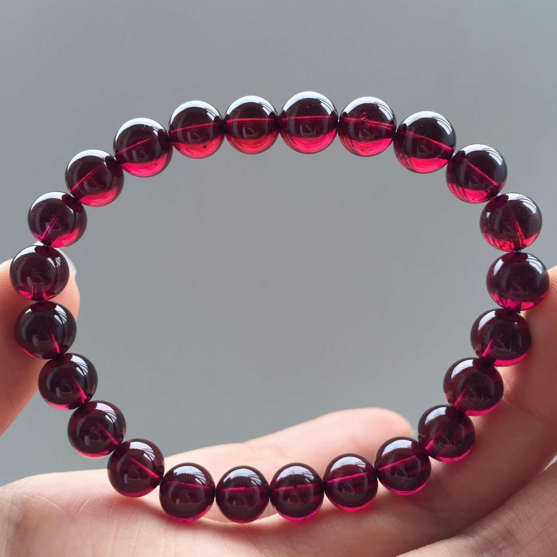 紫牙乌批发 天然巴西紫牙乌石榴石手链 女人石石榴石饰品批发