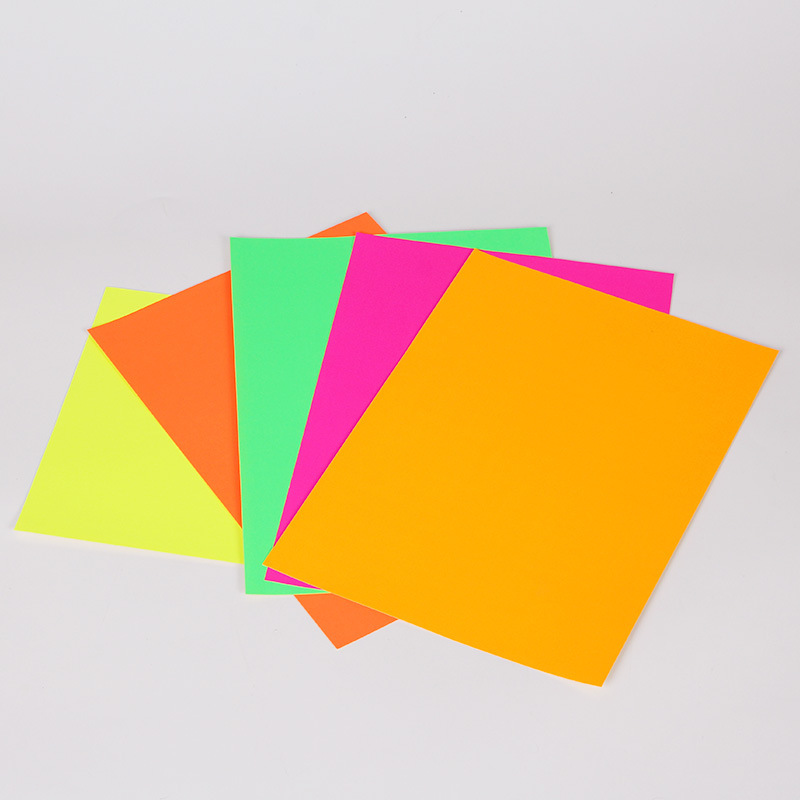 不干胶打印模切标签多色彩色荧光纸 a4不干胶 条码纸打印纸标签