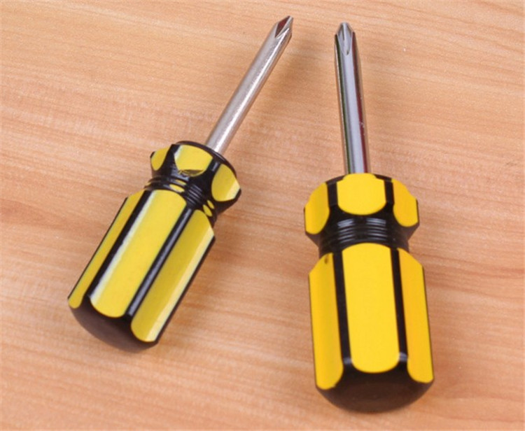 (螺丝刀3号)一件代发清仓彩条柄迷你螺丝刀小萝卜磁性批头33