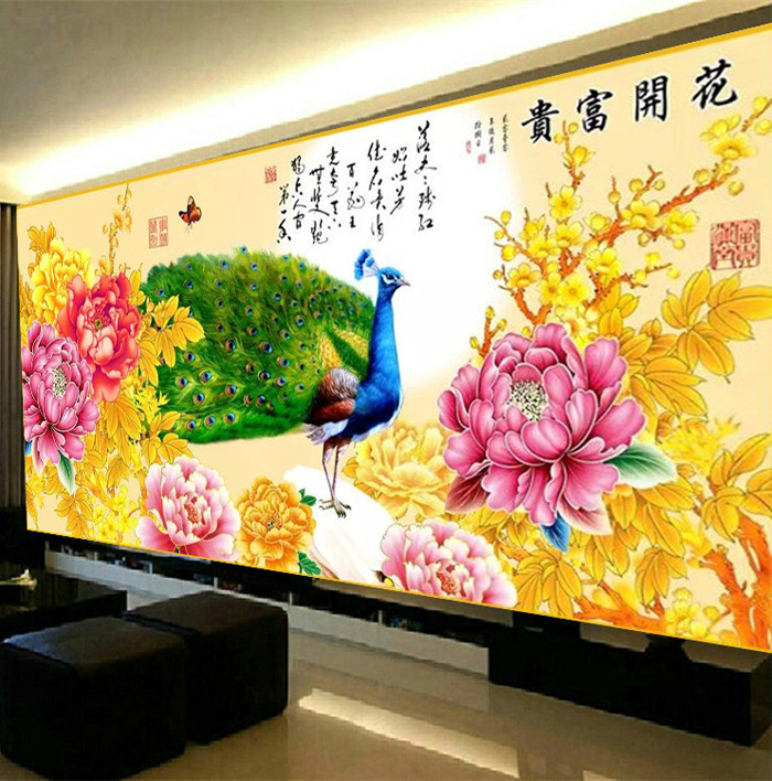 蒙娜丽莎十字绣正品2016新款花卉富贵孔