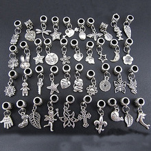 厂家欧美个性合金吊坠套装40个西藏混合悬挂珠子吊坠促销