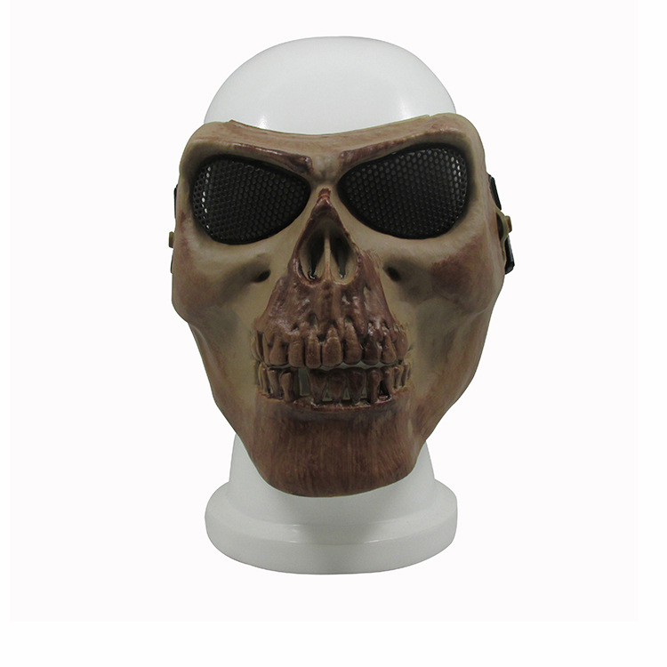 美军m02 cs装备 野战面罩 骷髅面具 丧尸2代全脸防护恐怖面具军迷