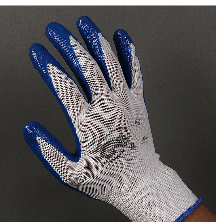 厂家直销 建筑工地pvc劳保手套 防滑耐磨工业级劳动手套批发