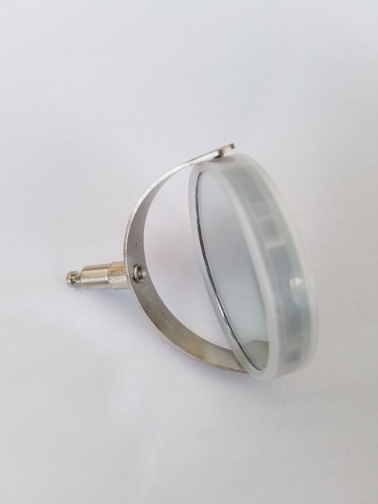 一面平一面凹反光镜 学生显微镜配件 500-1600倍配件 全金属版本