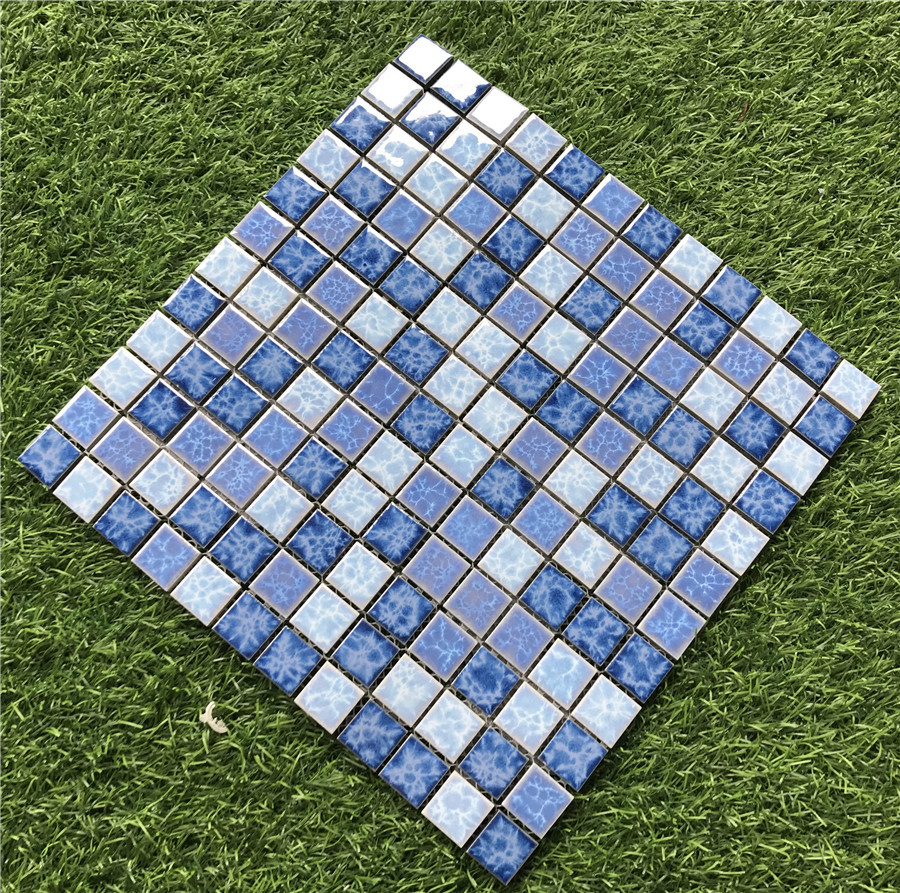 马赛克瓷砖泳池砖卫生间浴室瓷砖水池鱼池游泳池地砖300300