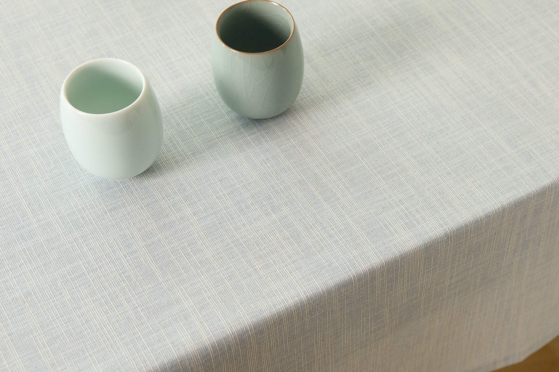 日式棉麻素色桌布台布灰咖蓝素布餐桌茶几布艺 一件代发