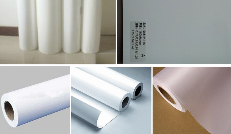 厂家供应背胶pp户内海报写真防水pp合成纸室外pp写真喷绘