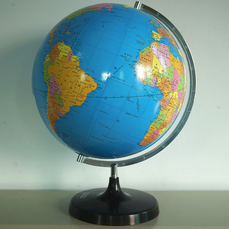 平面政区地球仪直径32cm高清天文地理教学仪器1:40000000