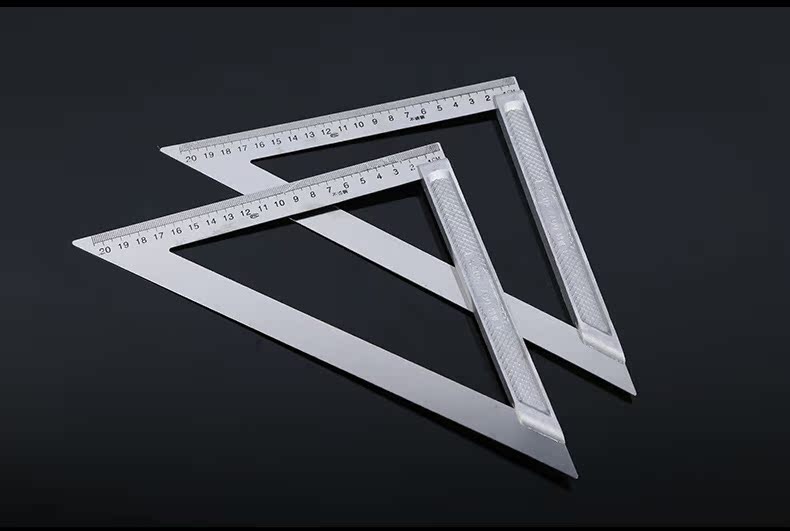 不锈钢三角尺 150cm 200公分不锈钢直角三角尺加厚 铝座木工三角