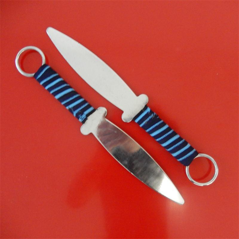 热卖武术用品钢制电镀双匕首表演双匕首表演小刀未开刃一副批发