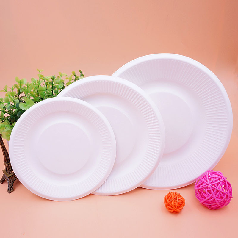 10个装6寸白色纸盘子画画手工一次性纸盘幼儿园手工diy美工材料