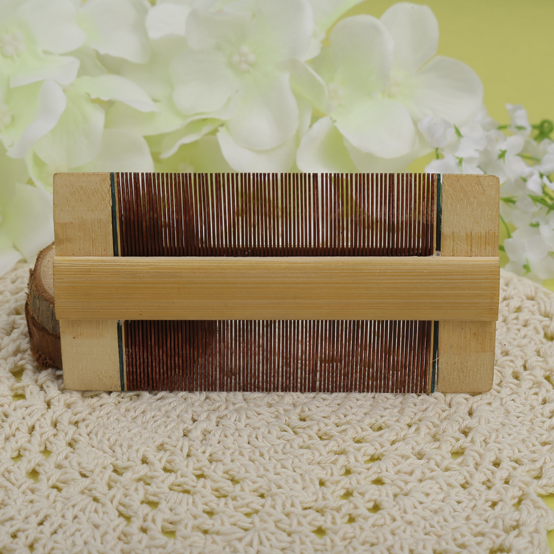 2018新款原色竹梳子密齿篦子保健按摩梳美发顺发工具厂家现货批发