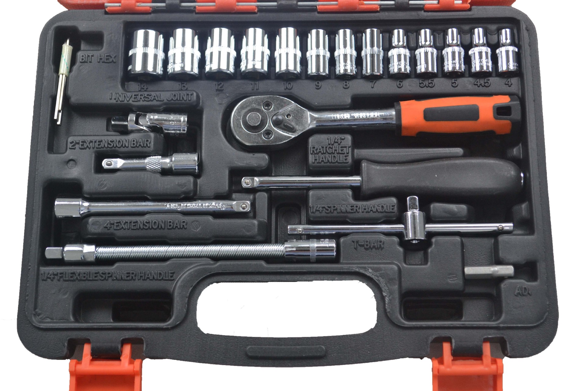 53件套装棘轮套筒扳手套装汽修汽保工具组套组合随车五金工具箱