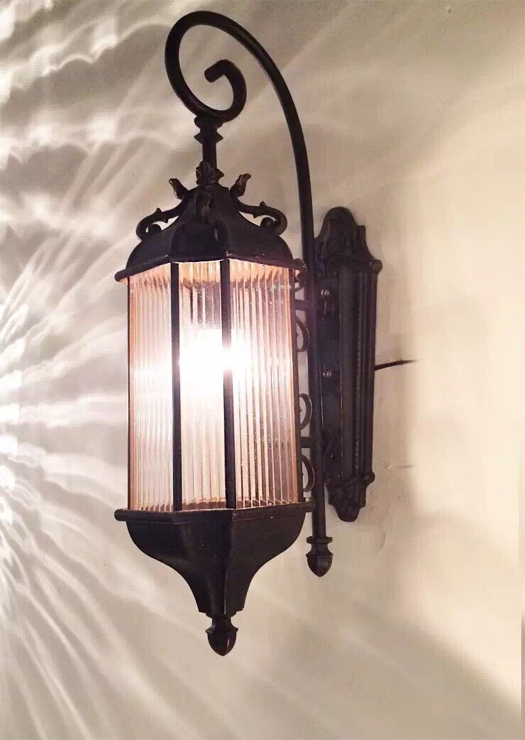 欧式壁灯户外壁灯 壁灯 阳台复古墙壁灯六角古铜灯 定制