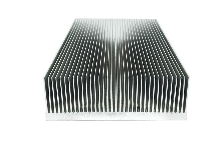高倍齿铝合金散热器加工 插片式电子铝散热片jhd-824 150*52