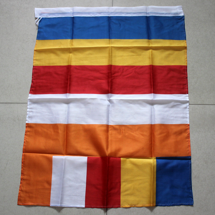 厂家定做串旗佛教五色彩旗 佛教经纶常转*旗旗帜 串旗可印l.