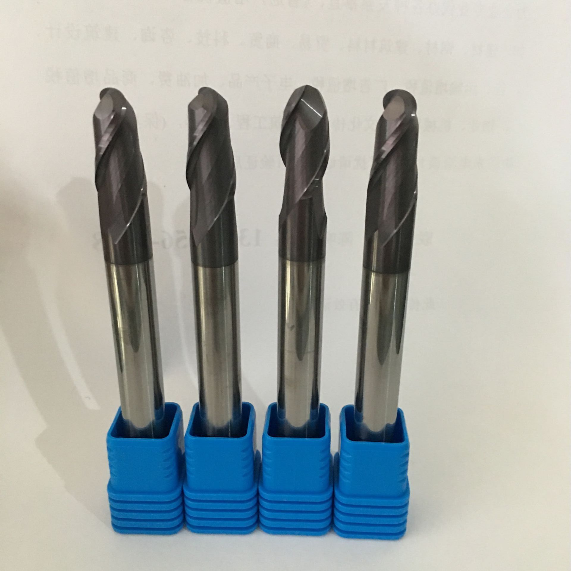 台湾球头立铣刀 hrc55 硬质合金数控刀具 钨钢球刀 钨钢铣刀