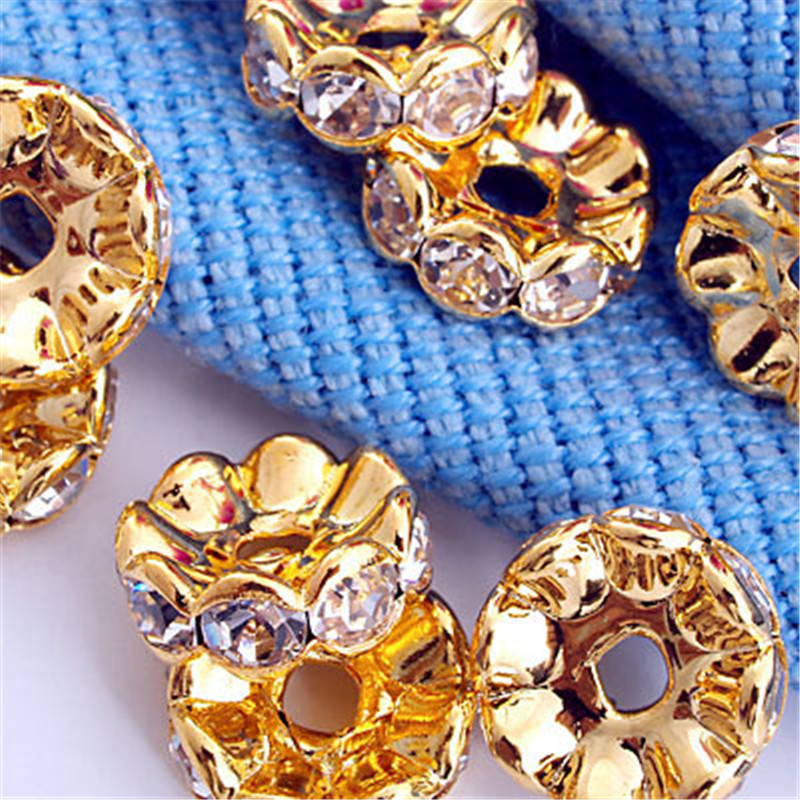 新款金属合金手链项链饰品隔珠diy配件金