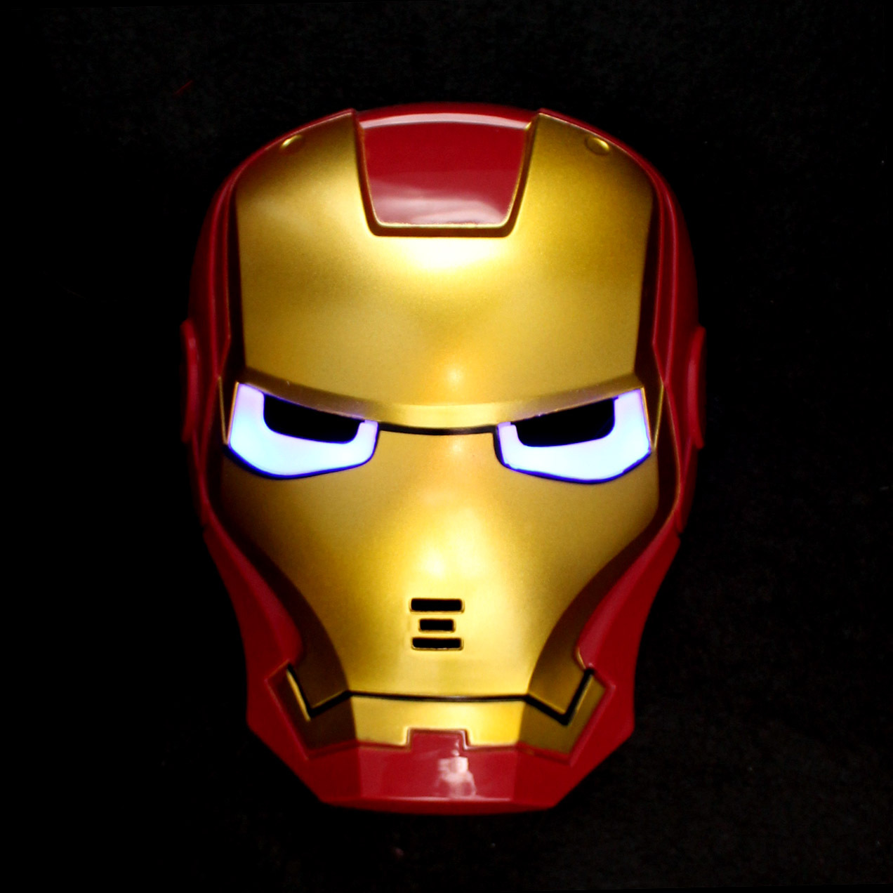 儿童卡通动漫表演面具钢铁侠玩具发光钢铁侠面具儿童发光面具