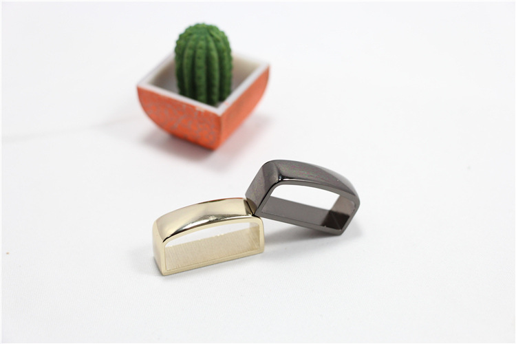 批发箱包织带皮带五金配件锌合金压铸尾夹扣1寸介子金属d字尾扣